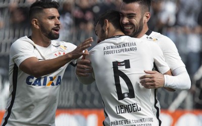 Líder em estatísticas no Corinthians, Bruno Henrique comemora primeiro gol na temporada