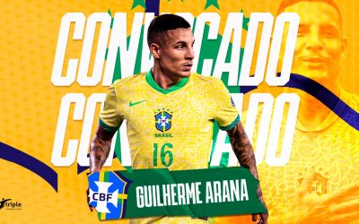 Guilherme Arana comemora convocação para defender o Brasil nas Eliminatórias