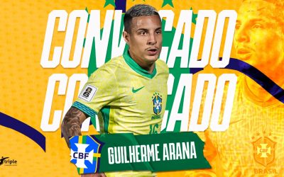 Arana celebra mais uma convocação para defender o Brasil nas Eliminatórias