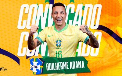 Arana comemora convocação para a Seleção principal vivendo grande momento no Galo, finalista da Copa do Brasil e da Libertadores